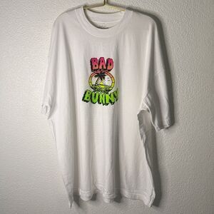 NEW-Bad Bunny World's Hottest Tour Stadiums 2022 concert merchandise t-shirt-XXL